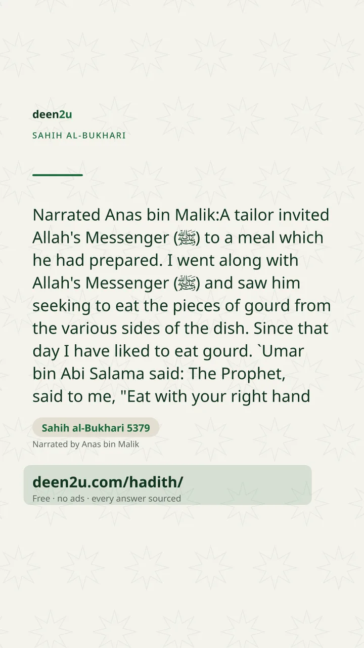 Sahih al-Bukhari 5379