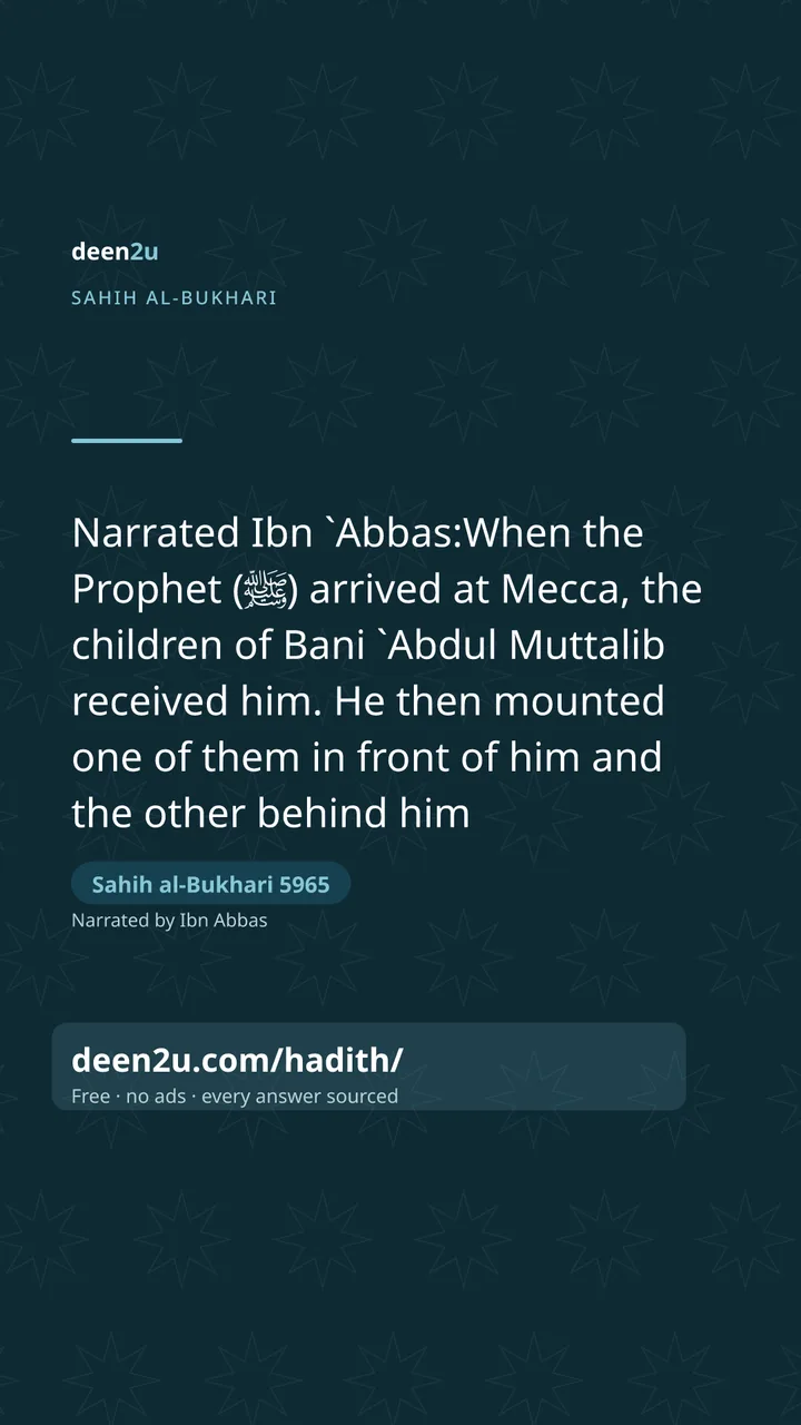 Sahih al-Bukhari 5965