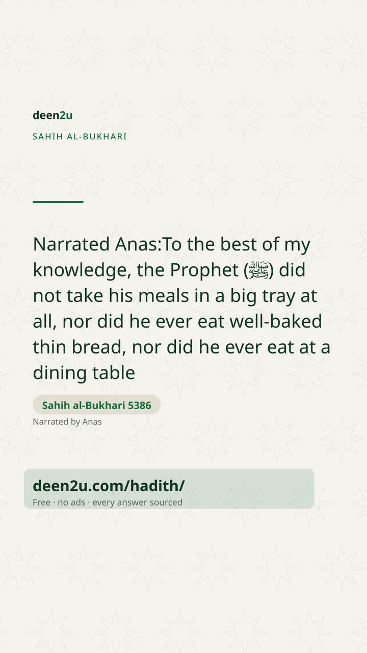 Sahih al-Bukhari 5386