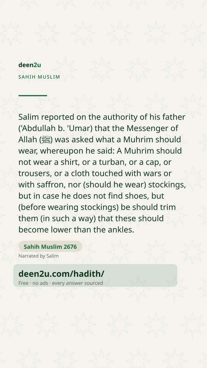 Sahih Muslim 2676