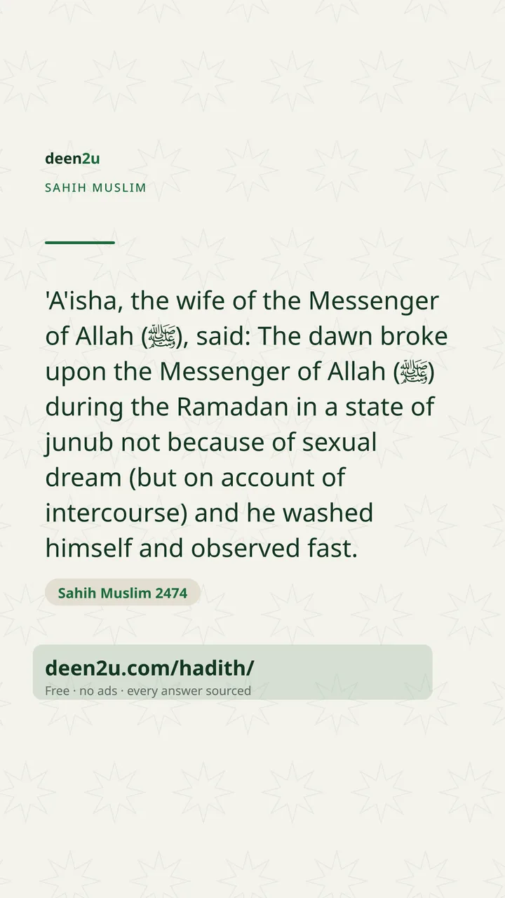 Sahih Muslim 2474