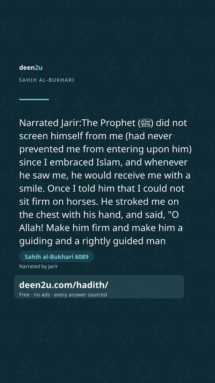 Sahih al-Bukhari 6089