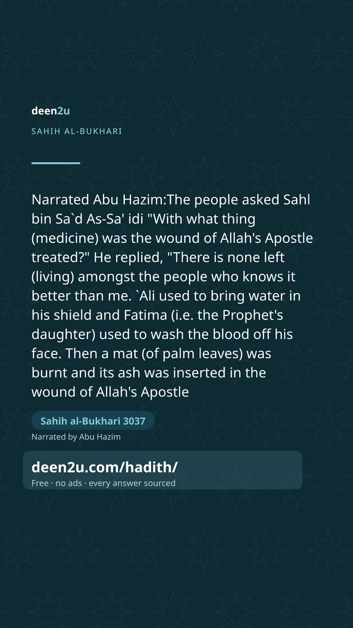 Sahih al-Bukhari 3037