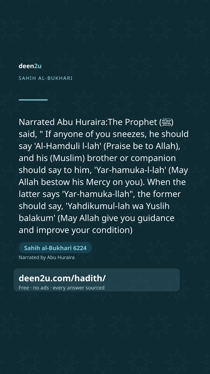 Sahih al-Bukhari 6224