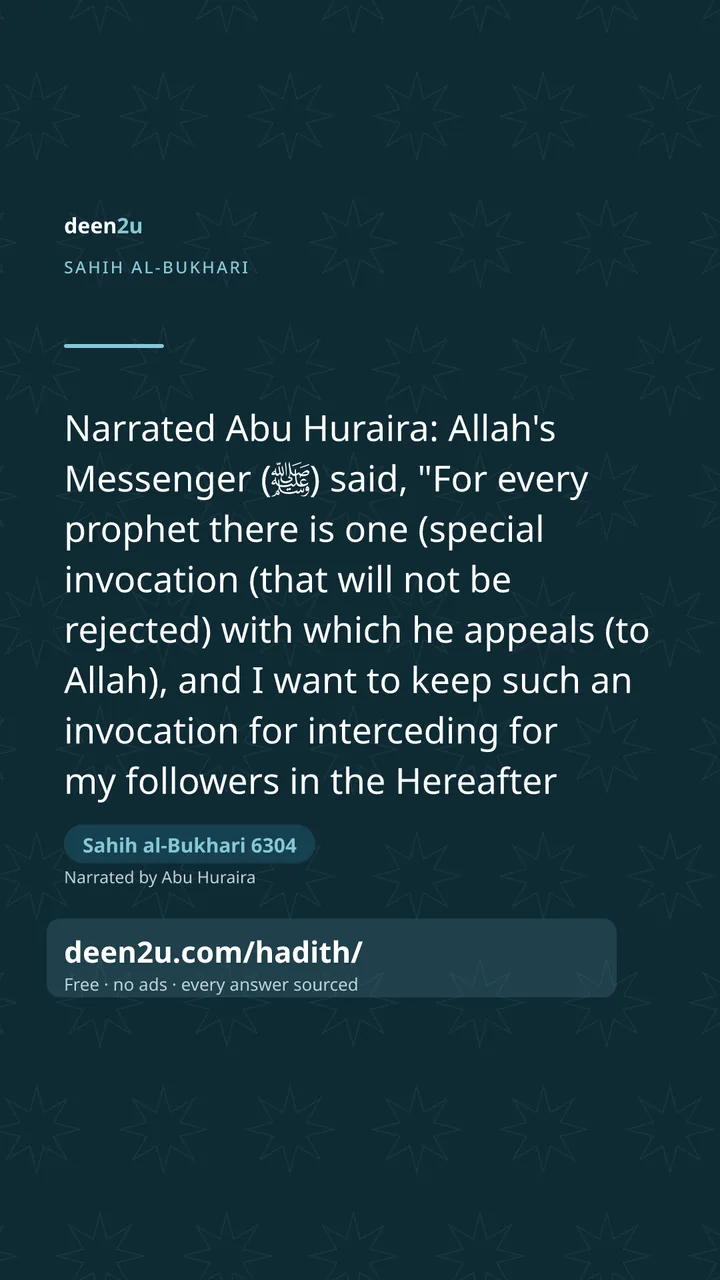 Sahih al-Bukhari 6304
