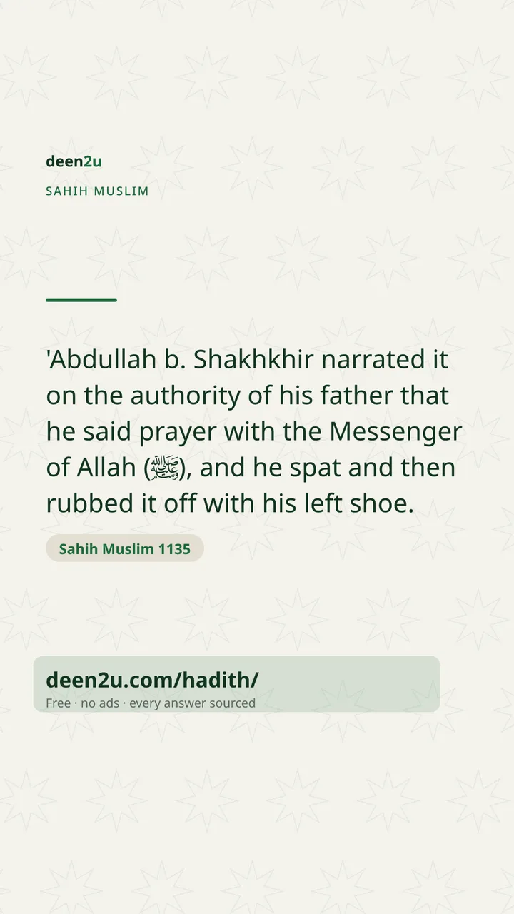 Sahih Muslim 1135