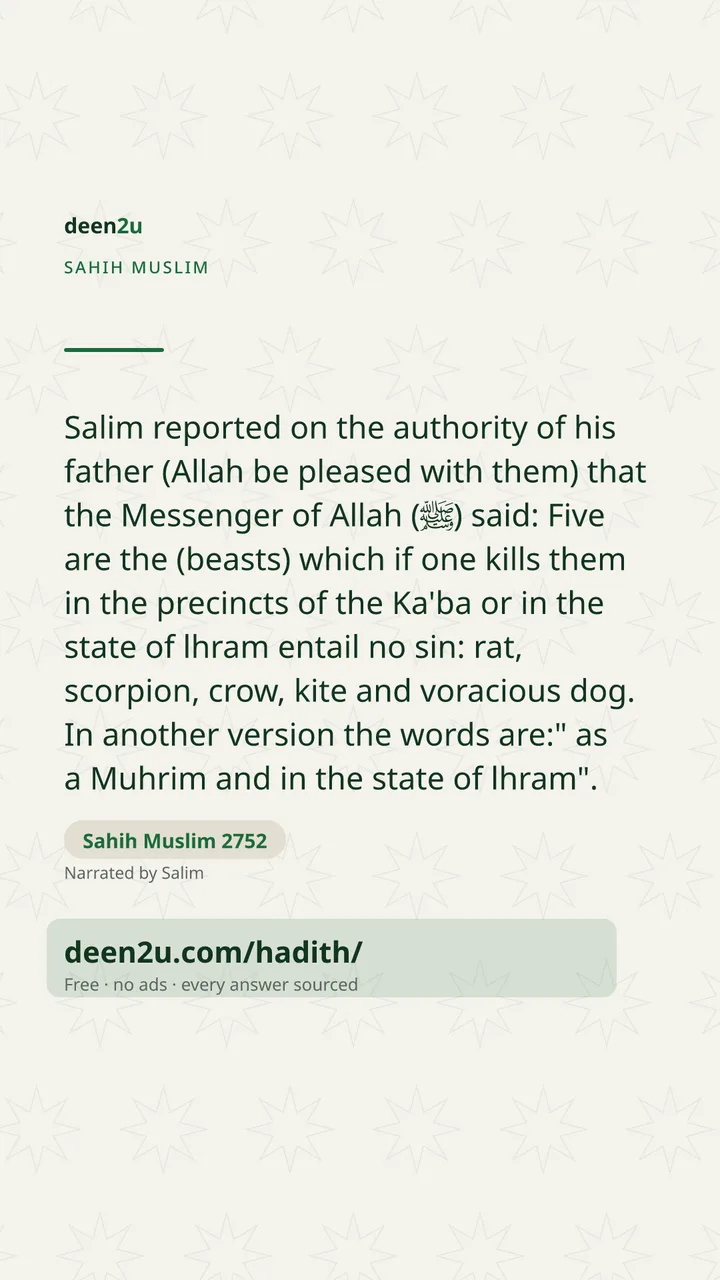 Sahih Muslim 2752