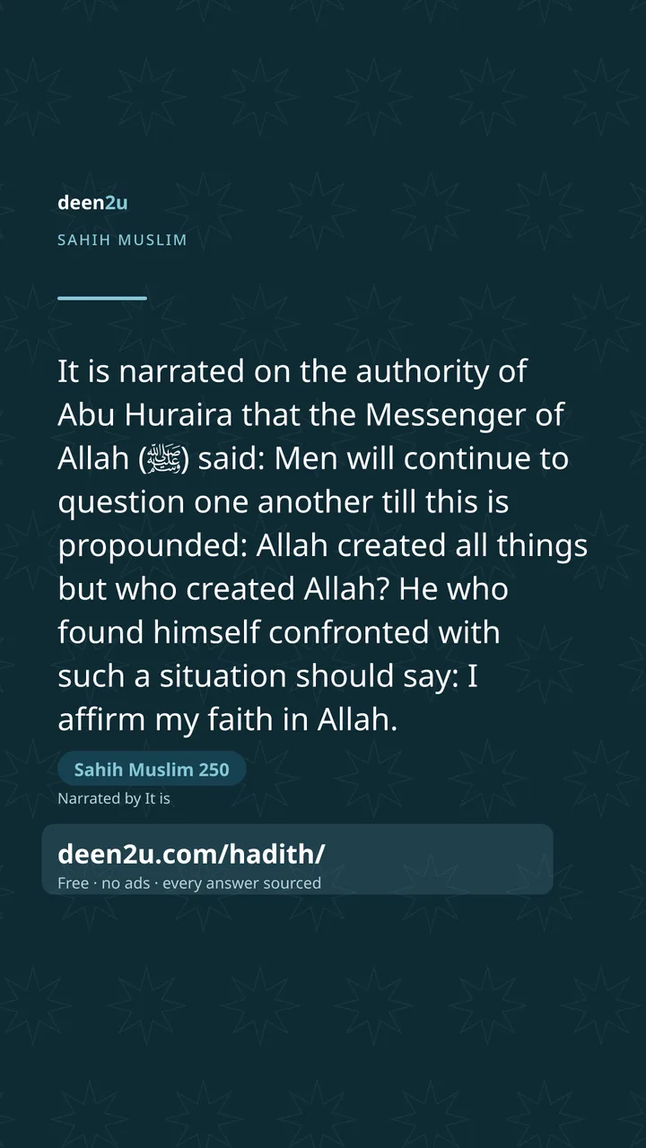Sahih Muslim 250