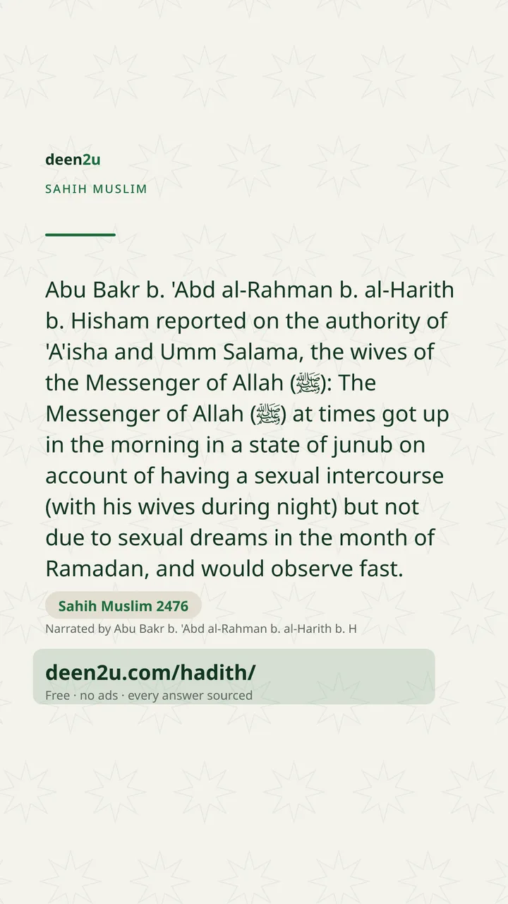 Sahih Muslim 2476