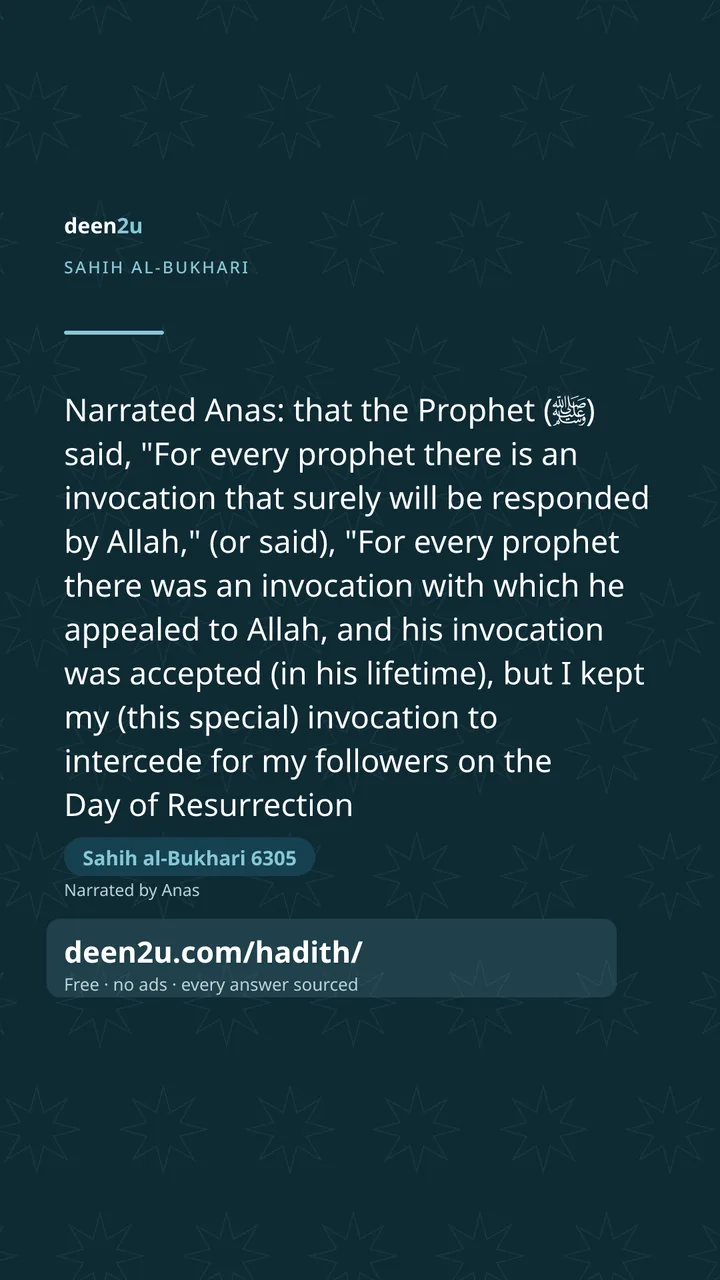 Sahih al-Bukhari 6305