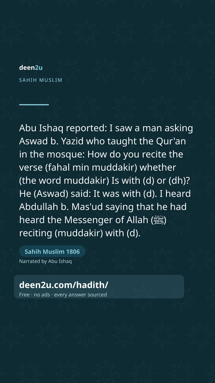 Sahih Muslim 1806