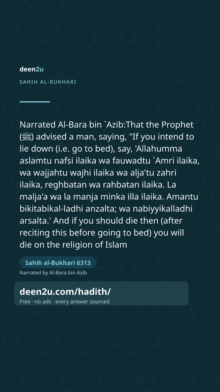 Sahih al-Bukhari 6313