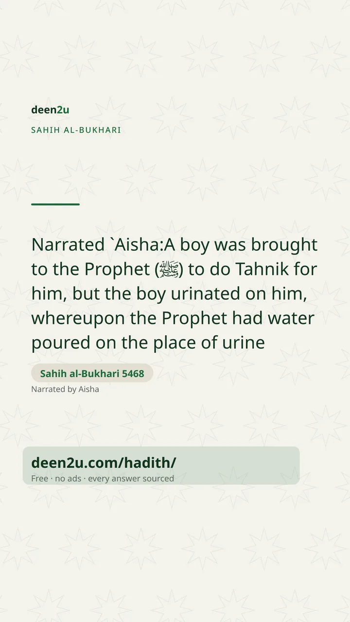 Sahih al-Bukhari 5468