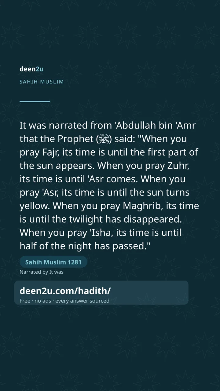 Sahih Muslim 1281