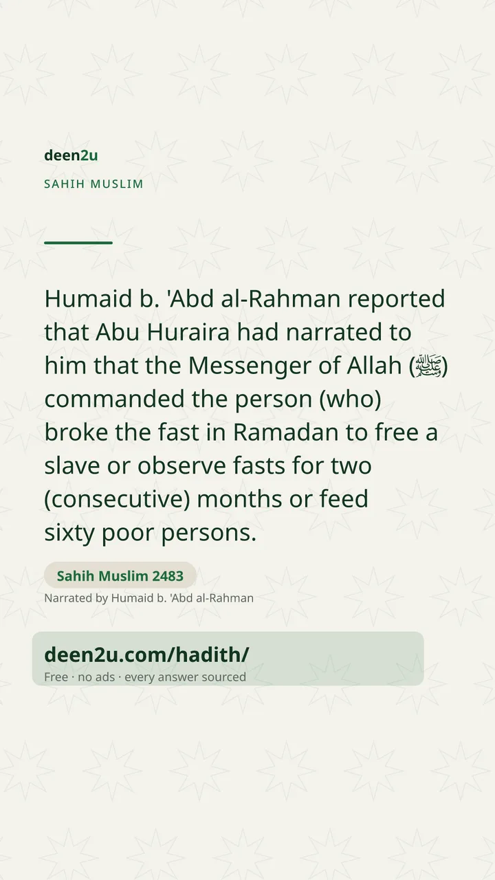 Sahih Muslim 2483