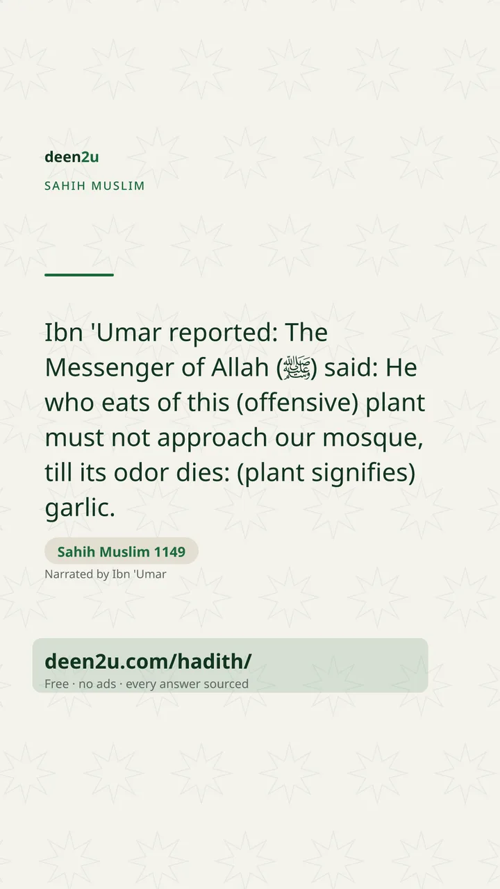 Sahih Muslim 1149