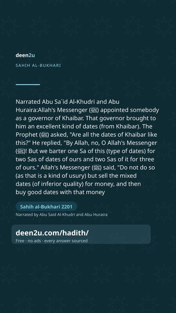 Sahih al-Bukhari 2201