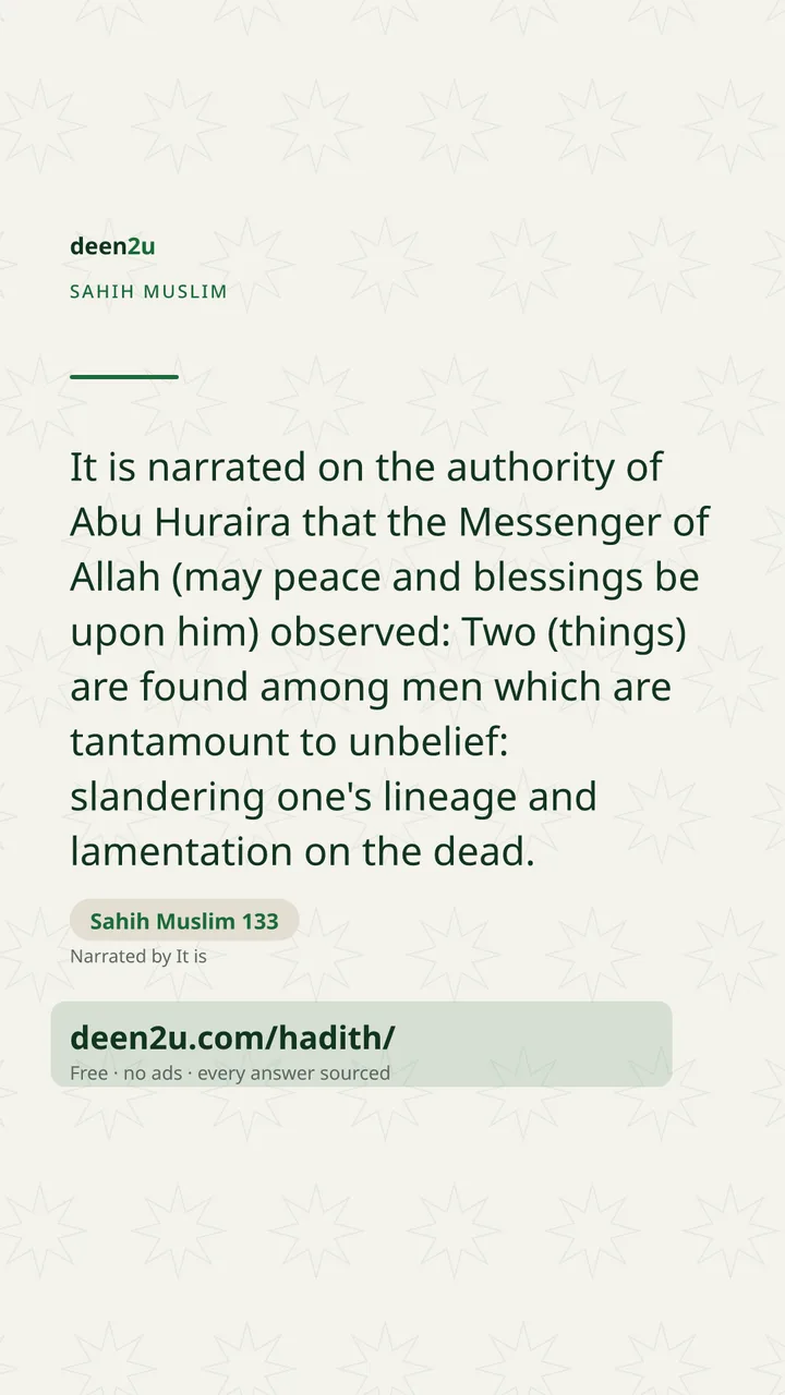 Sahih Muslim 133