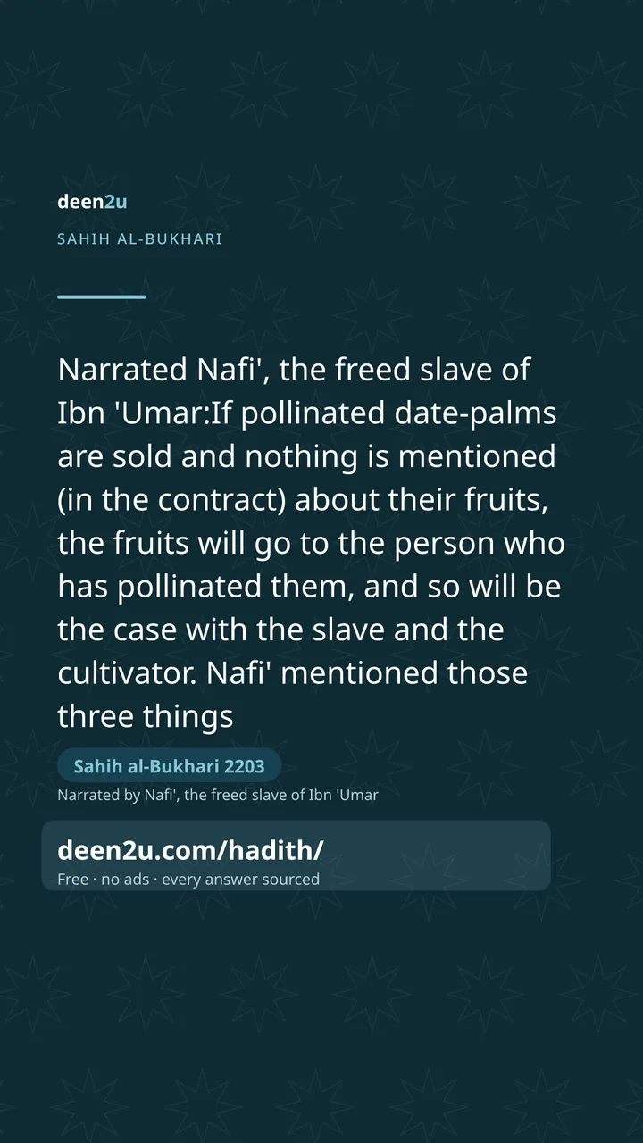 Sahih al-Bukhari 2203