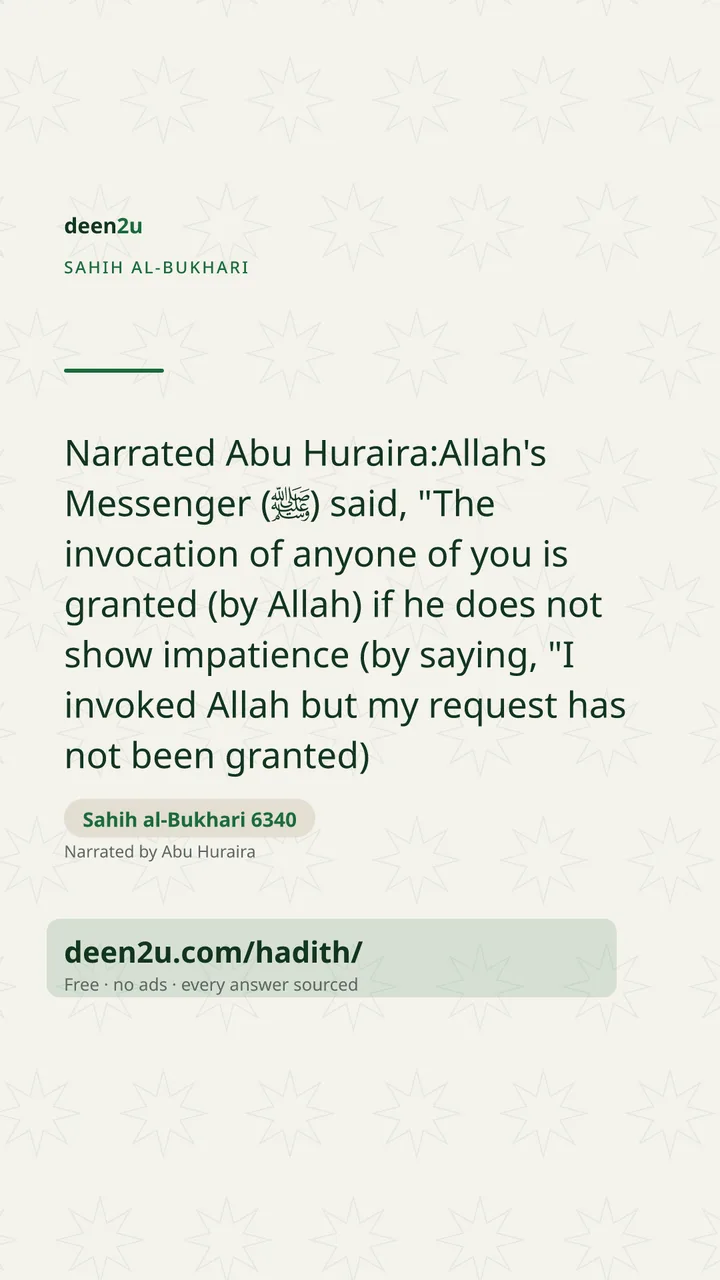 Sahih al-Bukhari 6340