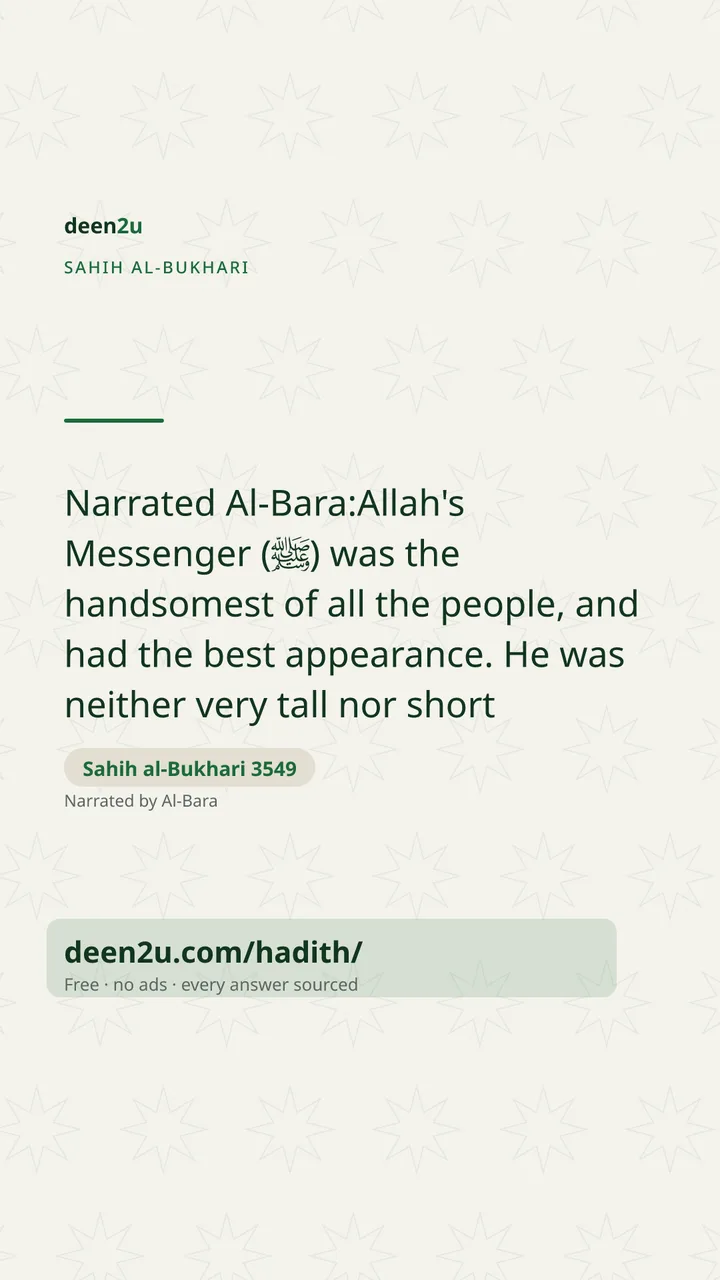 Sahih al-Bukhari 3549