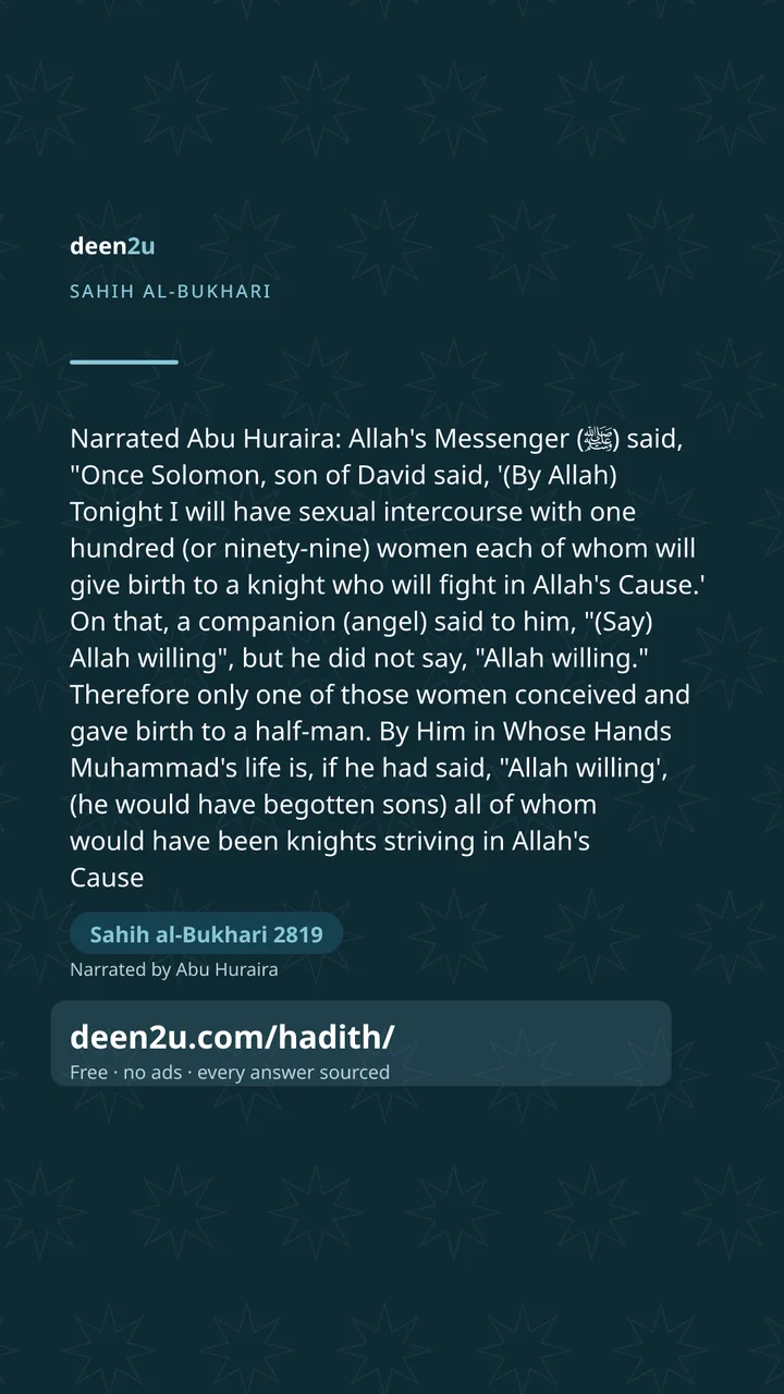 Sahih al-Bukhari 2819