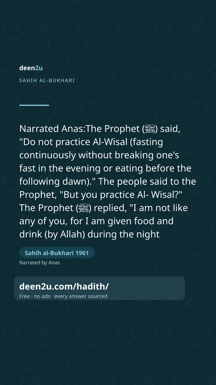 Sahih al-Bukhari 1961