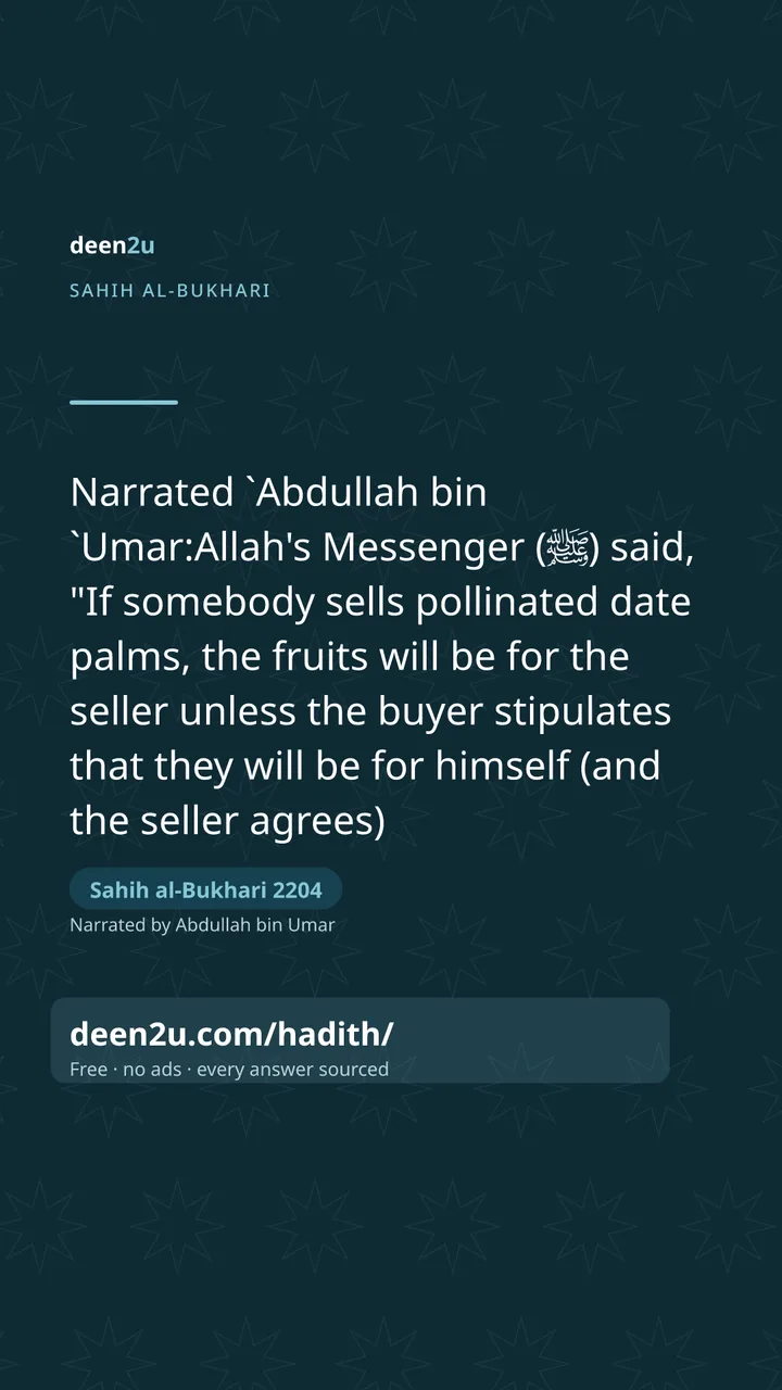 Sahih al-Bukhari 2204