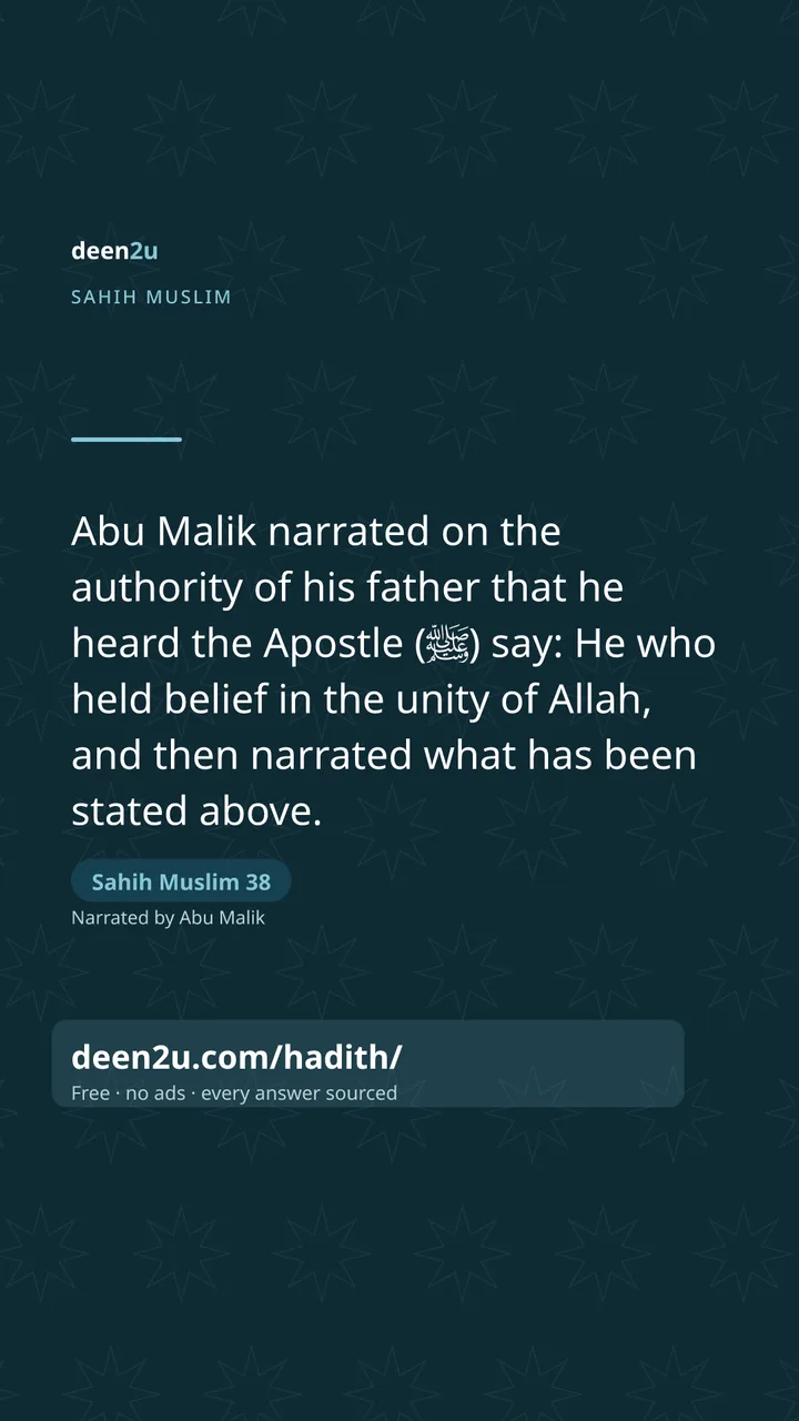Sahih Muslim 38