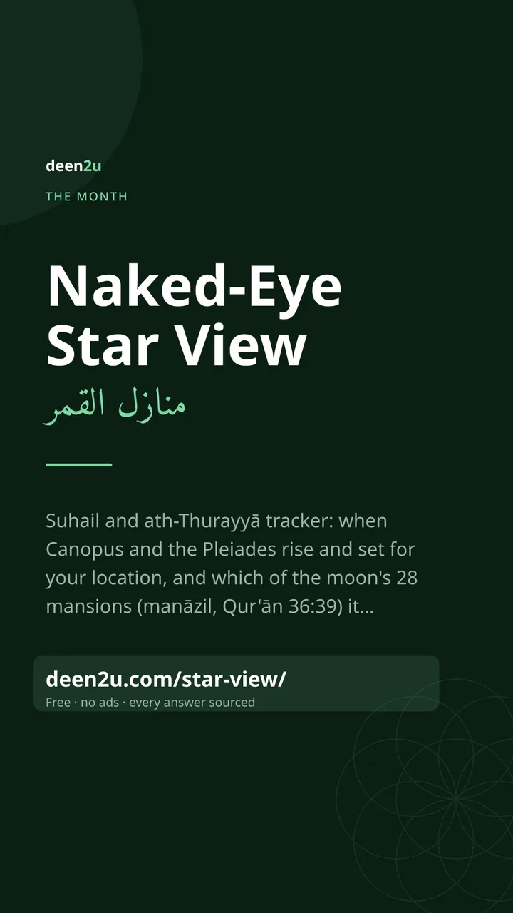 Poster: Naked-Eye Star View