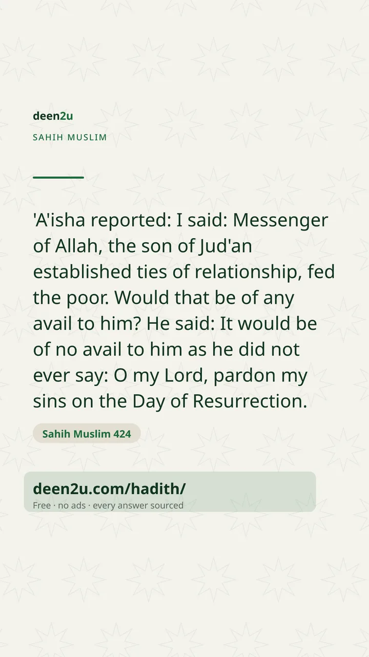 Sahih Muslim 424