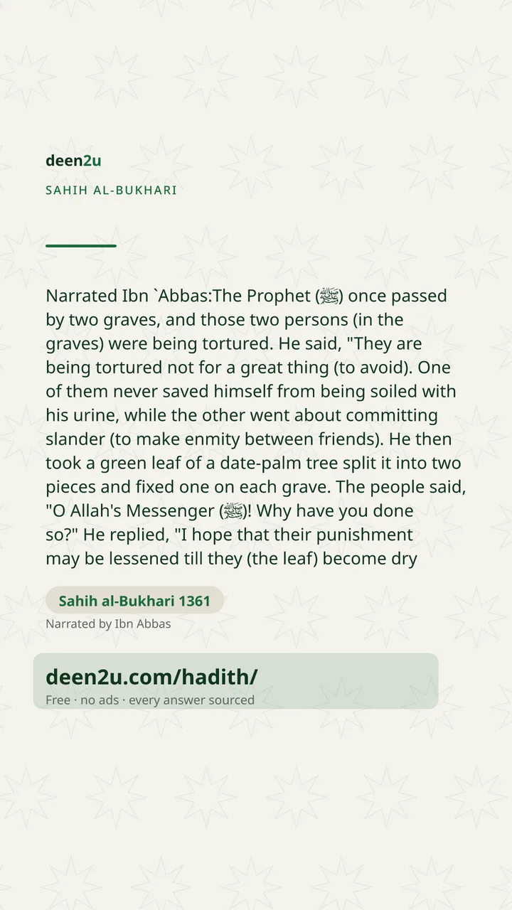 Sahih al-Bukhari 1361