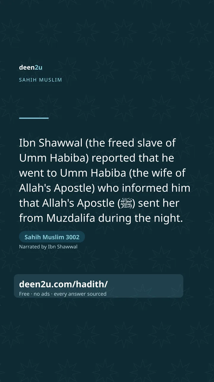 Sahih Muslim 3002