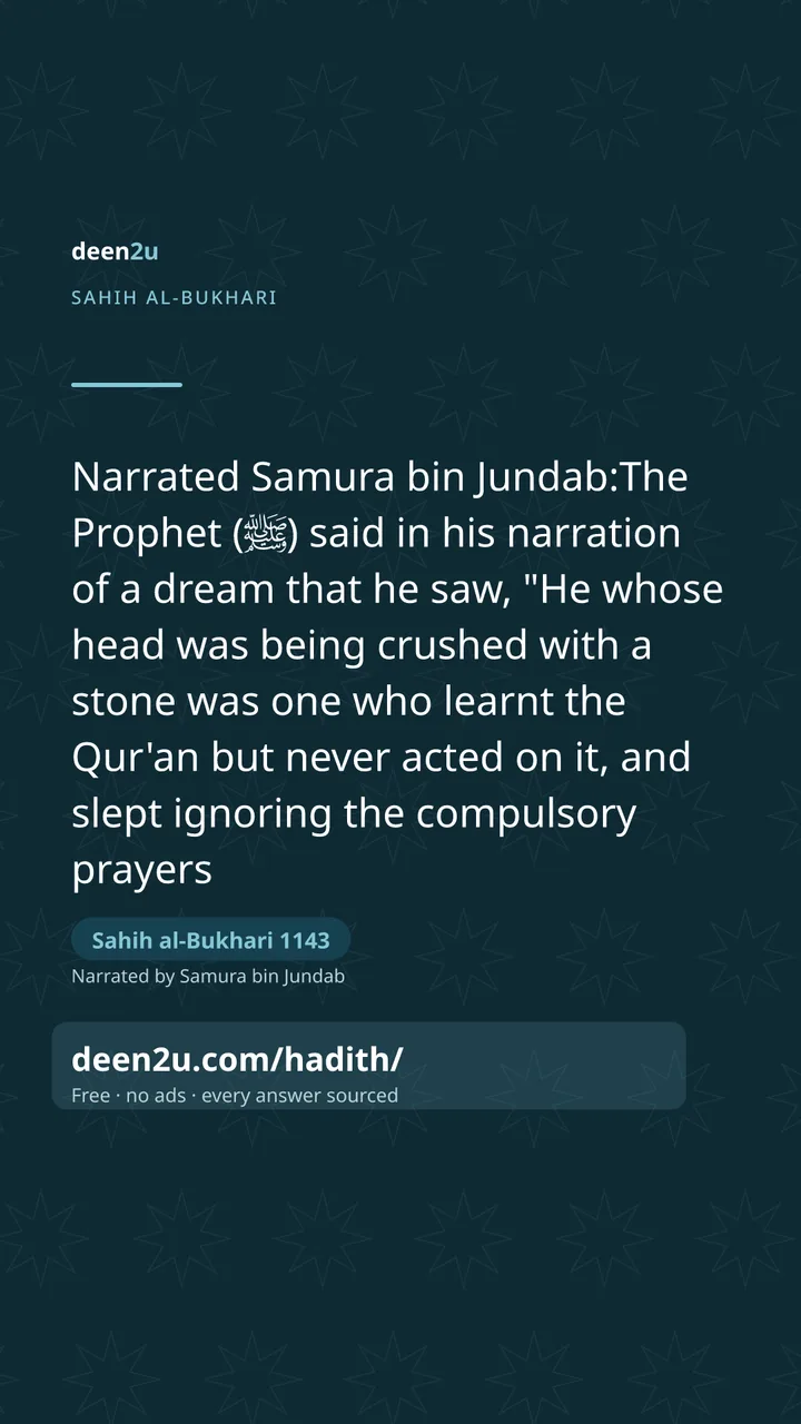 Sahih al-Bukhari 1143
