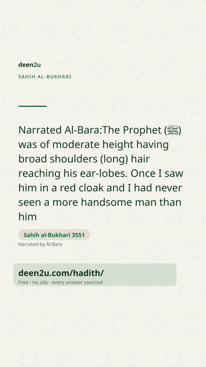Sahih al-Bukhari 3551