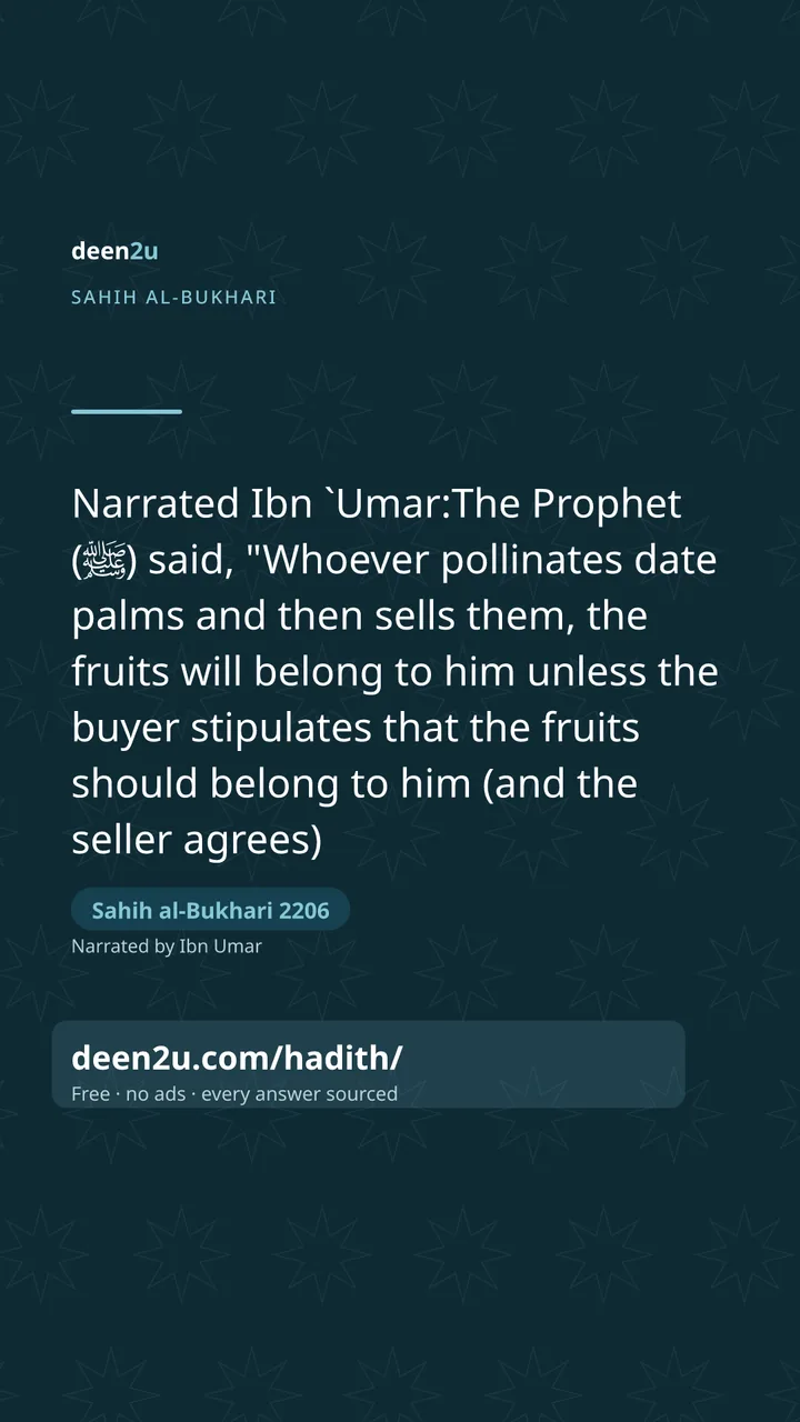 Sahih al-Bukhari 2206