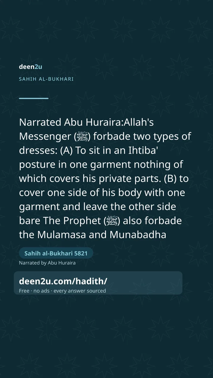 Sahih al-Bukhari 5821