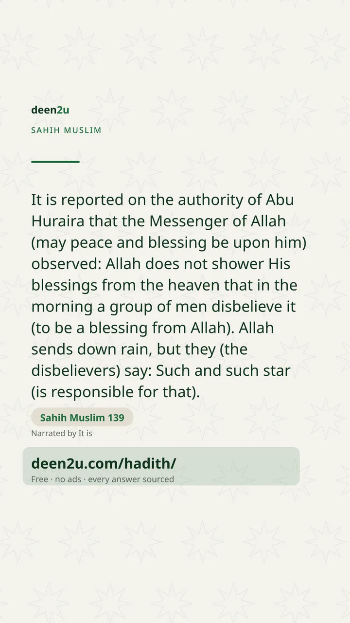 Sahih Muslim 139