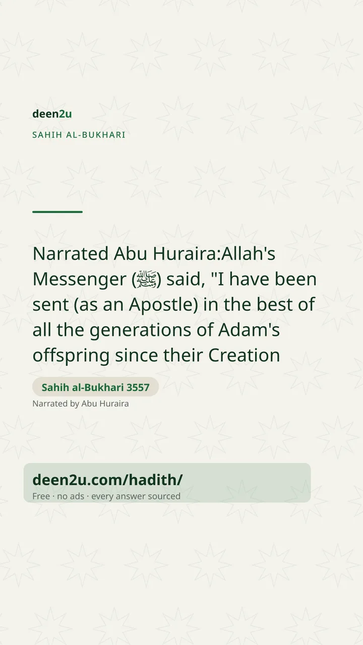 Sahih al-Bukhari 3557
