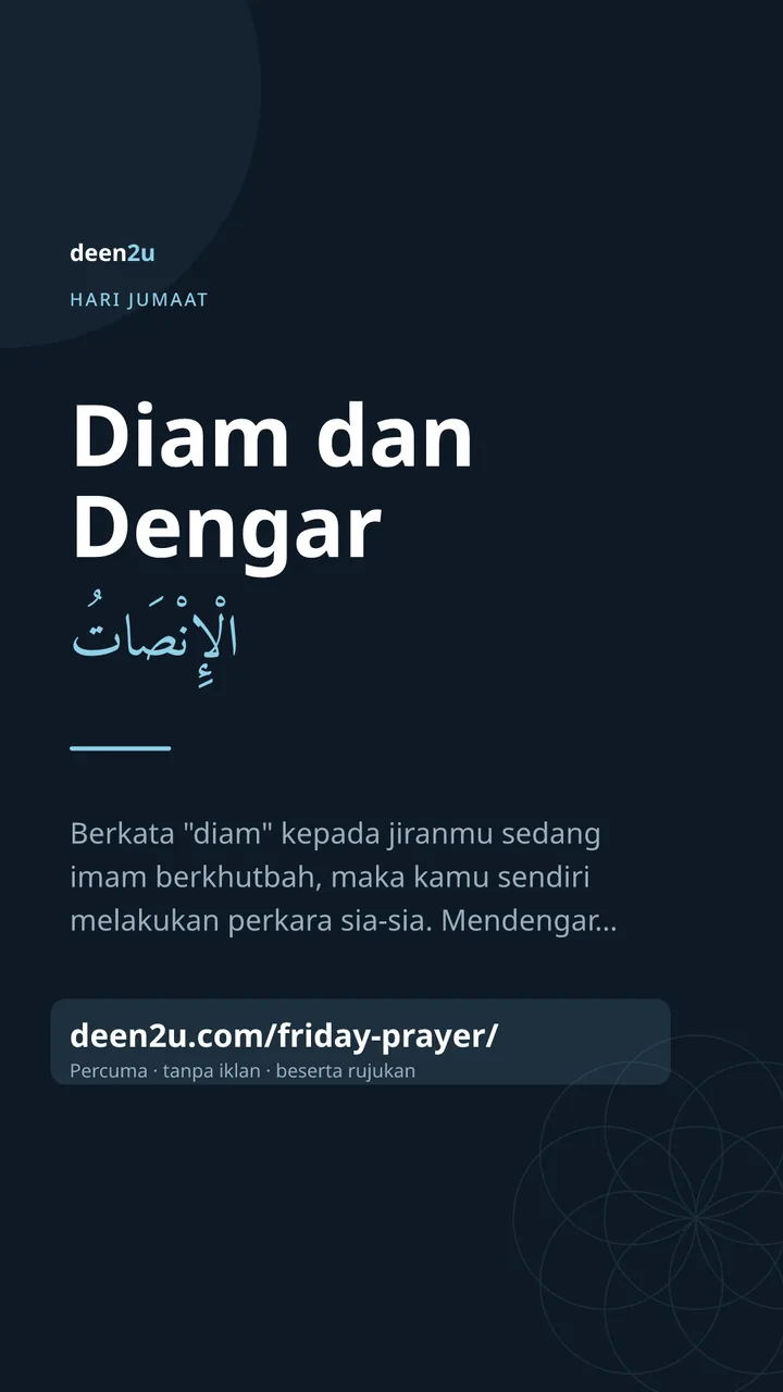 Poster: Diam dan Dengar