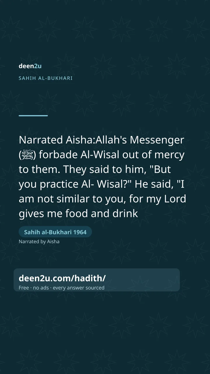 Sahih al-Bukhari 1964