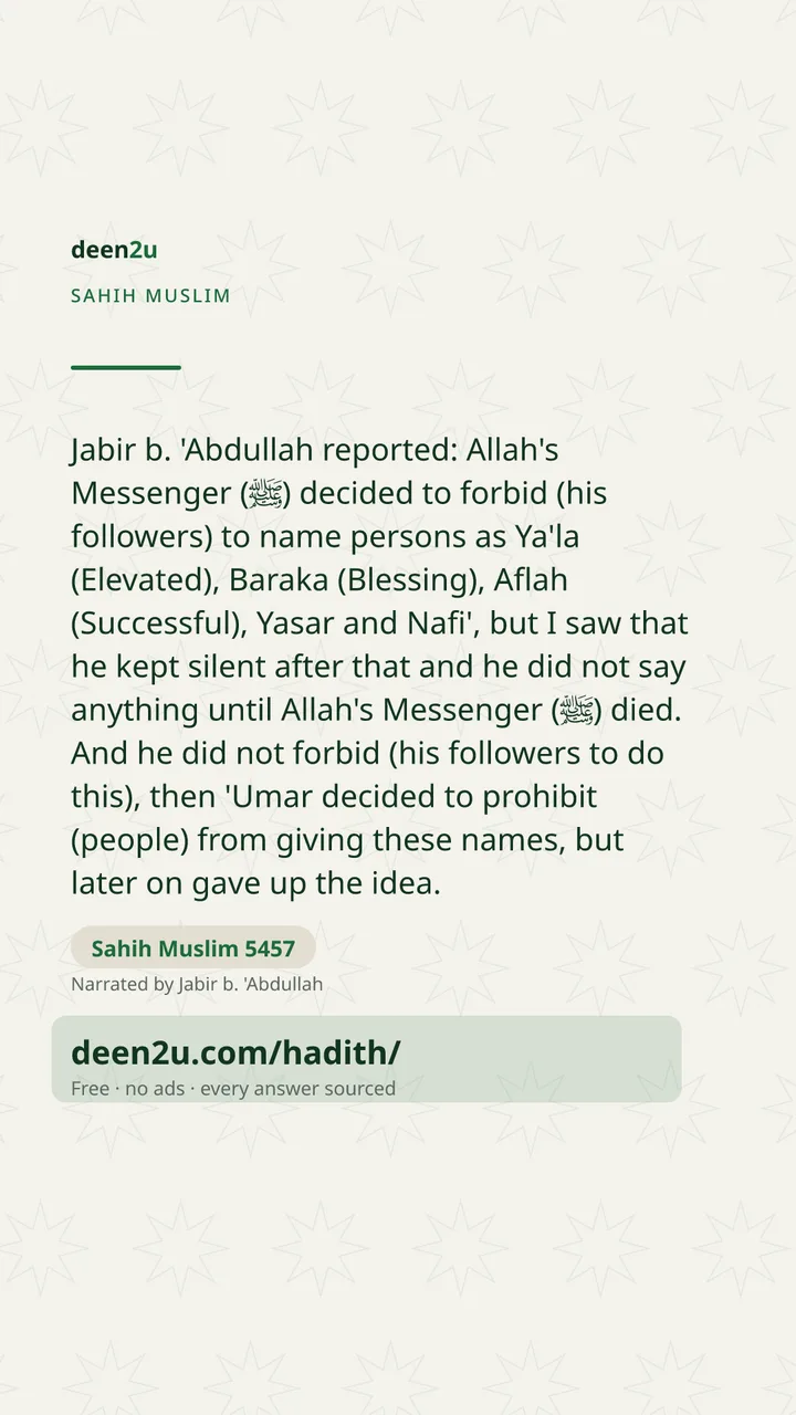 Sahih Muslim 5457