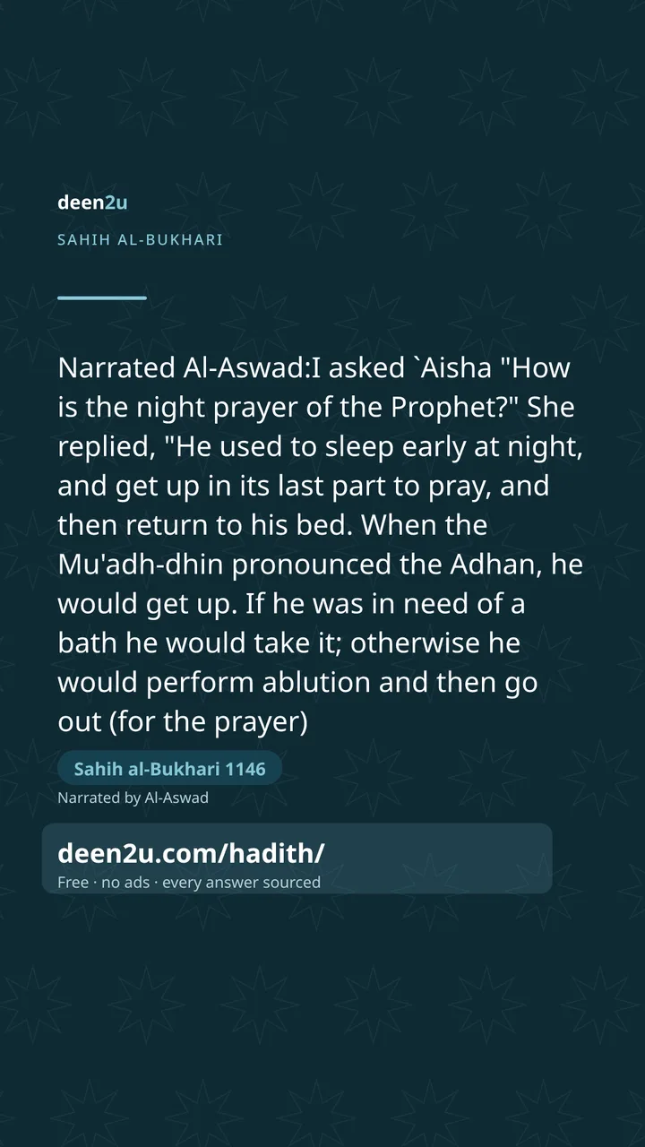 Sahih al-Bukhari 1146