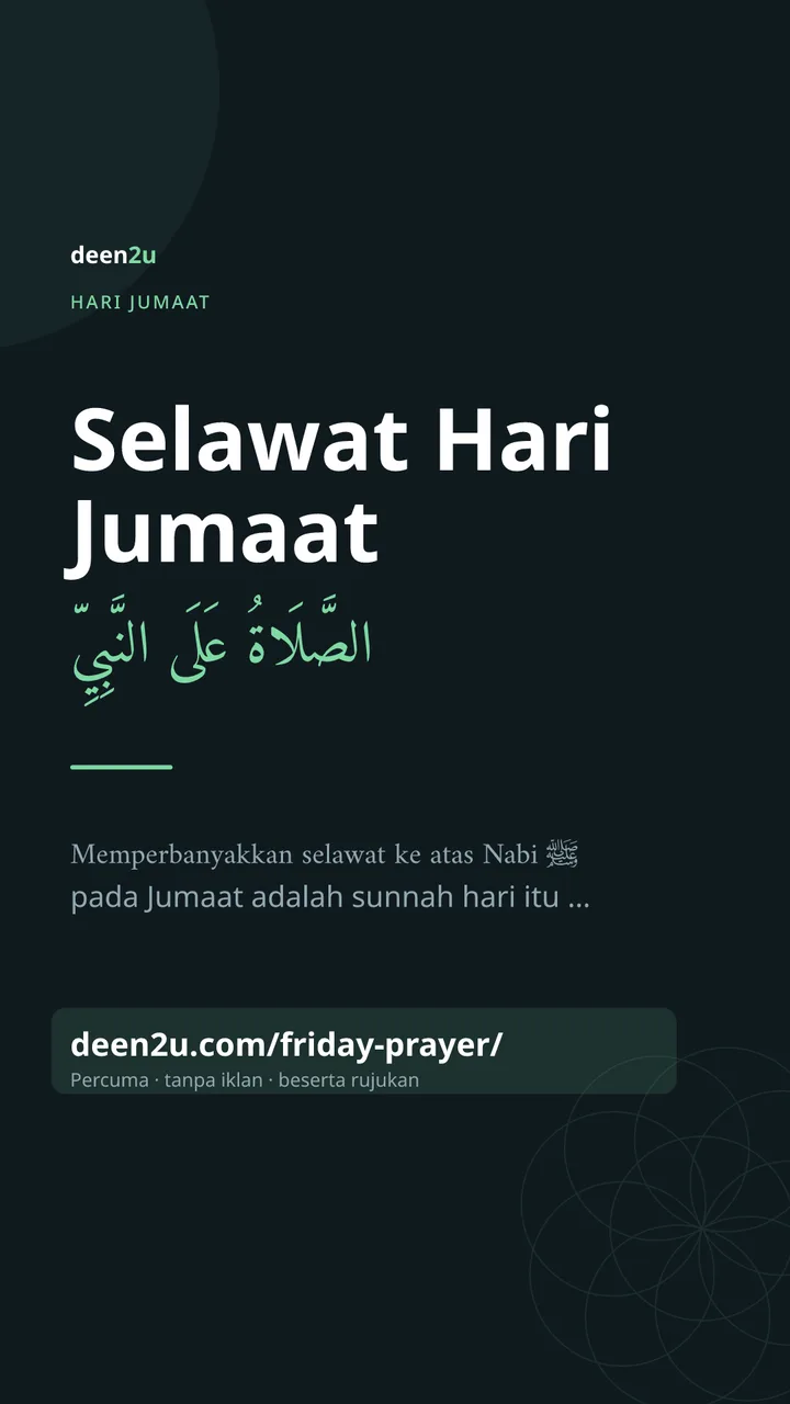 Poster: Selawat Hari Jumaat