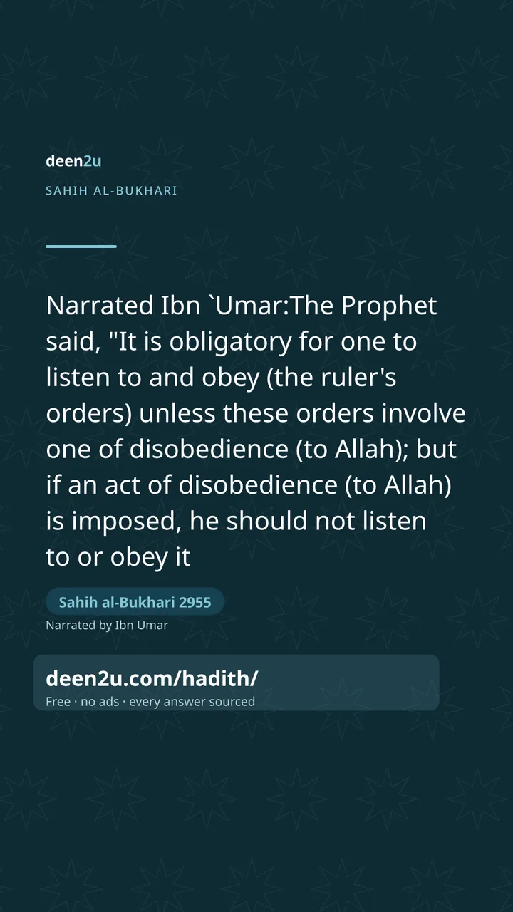 Sahih al-Bukhari 2955