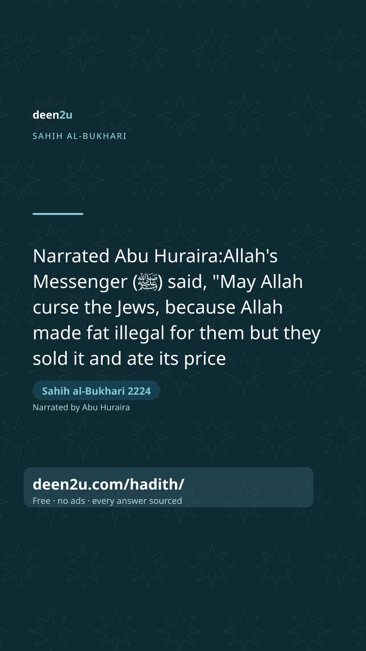 Sahih al-Bukhari 2224
