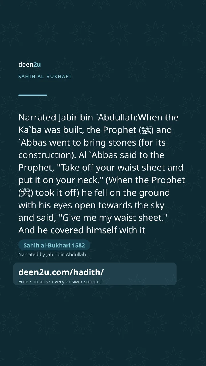 Sahih al-Bukhari 1582