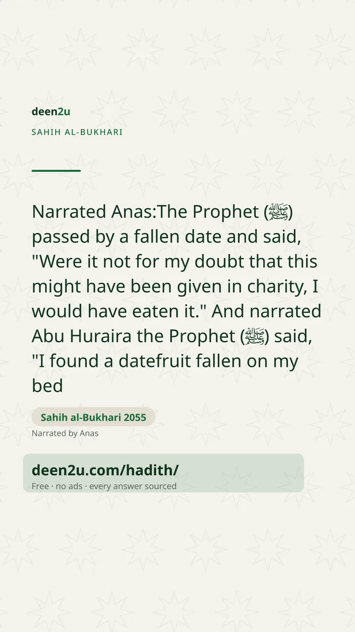 Sahih al-Bukhari 2055