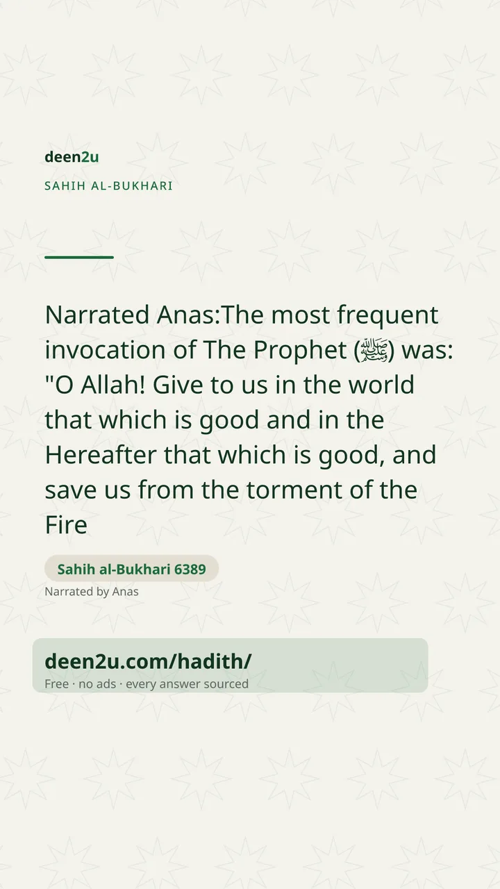 Sahih al-Bukhari 6389