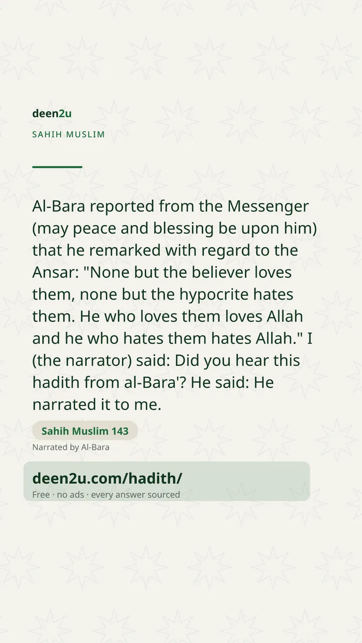 Sahih Muslim 143